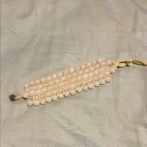 Lucky Brand Elegant Pink Beaded Bracelet
